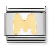 Nomination Composable Classic Link 030101/13 Letter M in 18K Gold